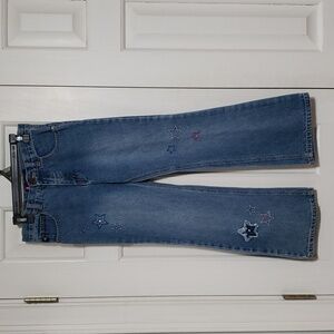 Vintage Bongo Girls size 10 embellished bell bottom jeans